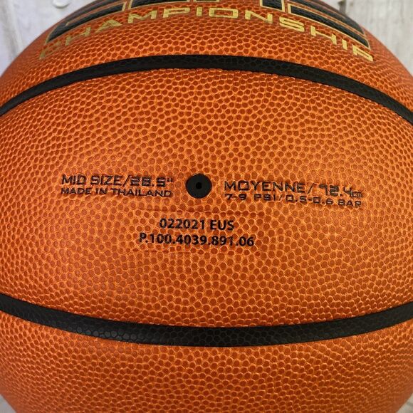 Nike Elite Championship Gold Kay Yow Breast Cancer Basketball Game Ball Size 6 - Picture 3 of 3